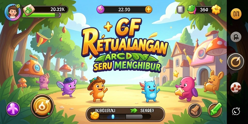 Tangkapan layar utama 6CF menampilkan aksi gameplay arcade yang mendebarkan.