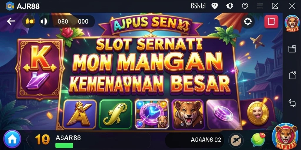 Tampilan menarik dari AJR88 saat permainan Slot berlangsung.