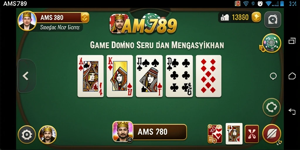 Screenshot gameplay menampilkan aksi seru permainan Domino.