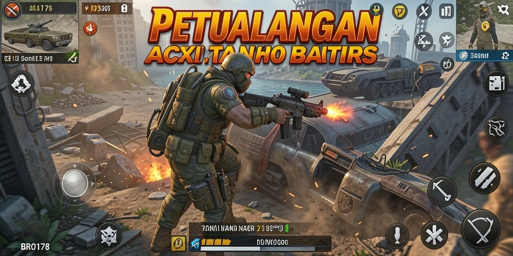 Tampilan epik dari aksi intens di BRO178 dengan grafis menakjubkan.
