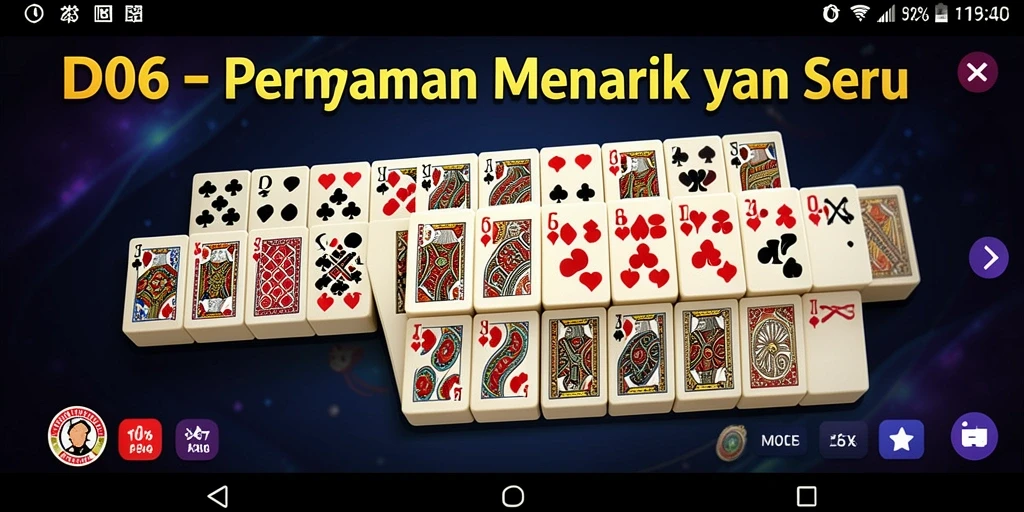 Tampilan gameplay D06 yang seru dan penuh warna.