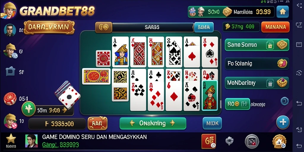 Tampilan gameplay seru di GRANDBET88 dengan teman-teman.