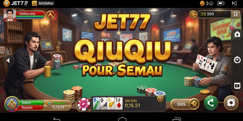 Tampilan gameplay QiuQiu di JET77 yang menarik.