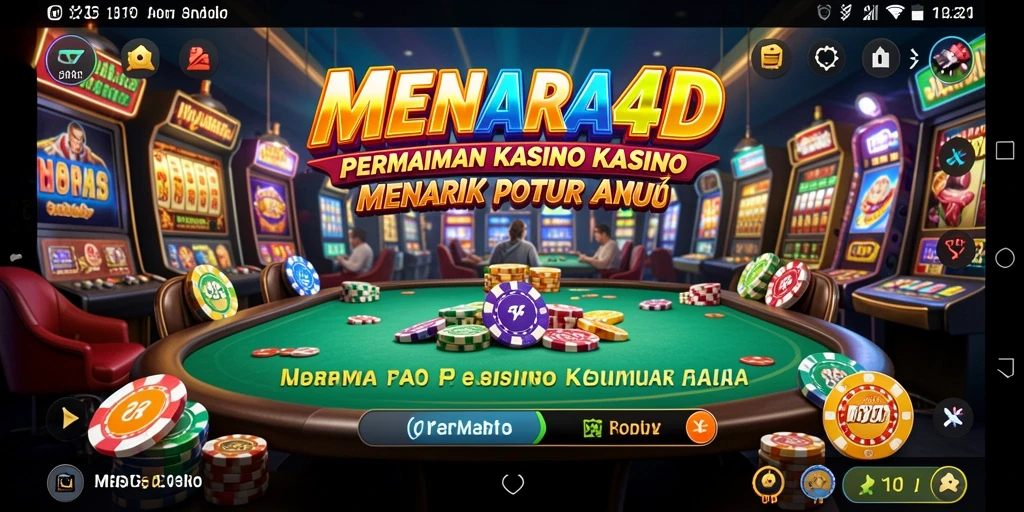 Tampilan gameplay menarik dari MENARA4D yang penuh warna.
