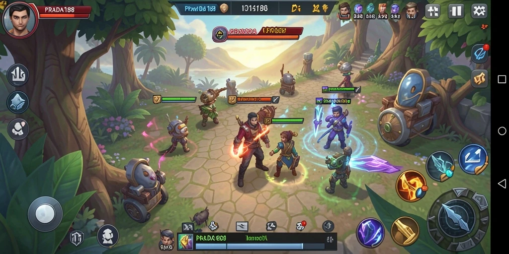 Tangkapan layar utama PRADA188 menampilkan gameplay strategi yang mendebarkan.