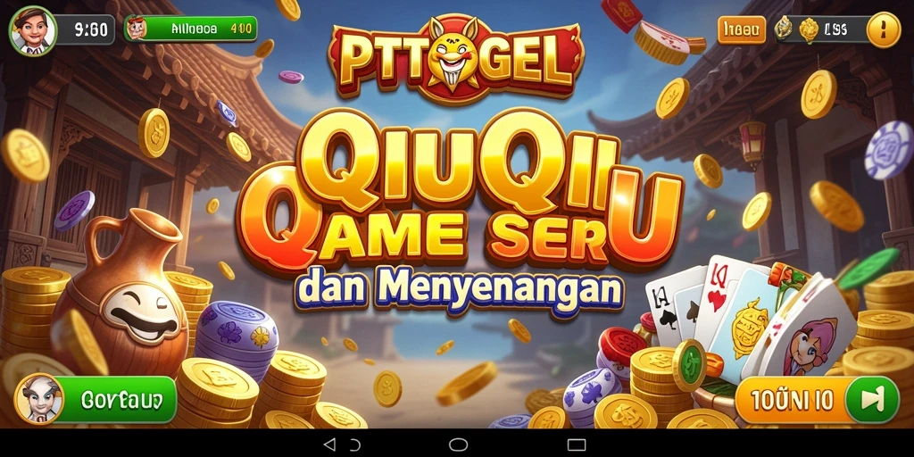 Screenshot dari gameplay QiuQiu yang seru di PTTOGEL.