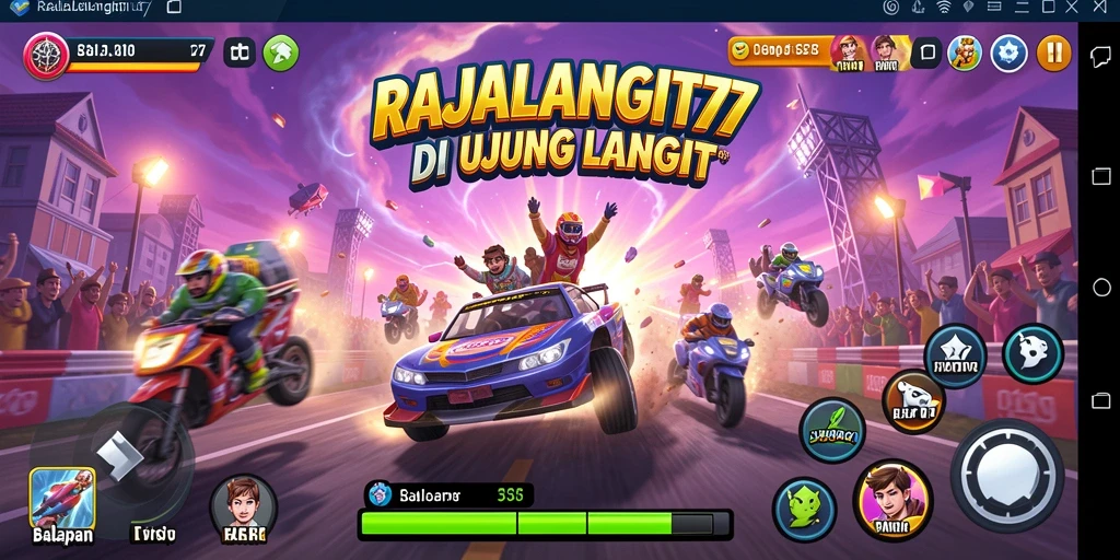 Tangkapan layar menampilkan akselerasi mobil balap dalam lintasan yang menantang.