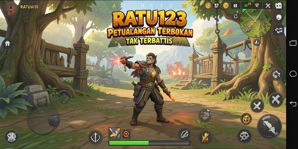 Tangkapan layar gameplay menunjukkan eksplorasi dalam dunia terbuka.