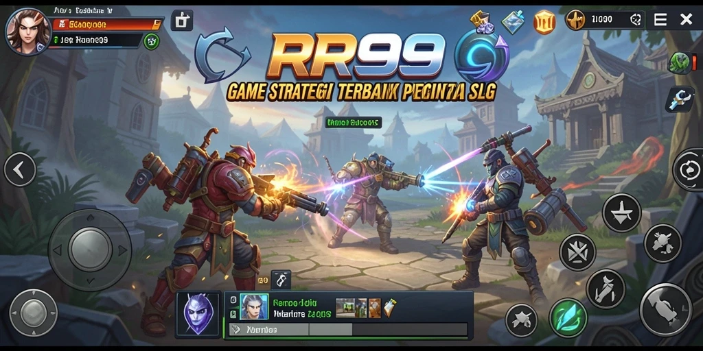 Tampilan gameplay strategis yang menegangkan di RR999.
