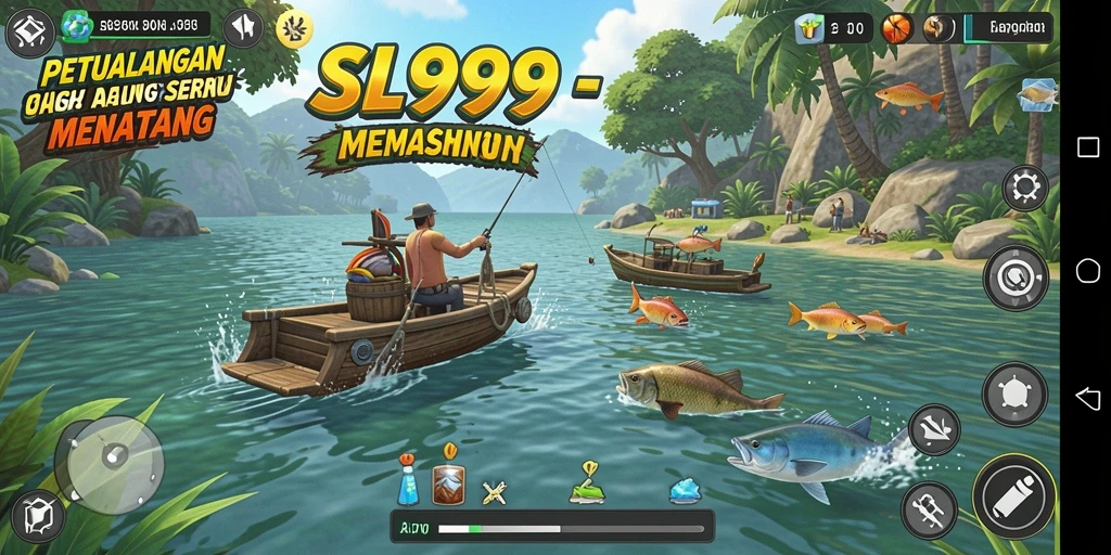 Tangkapan ikan besar dalam gameplay SL999 yang memukau.