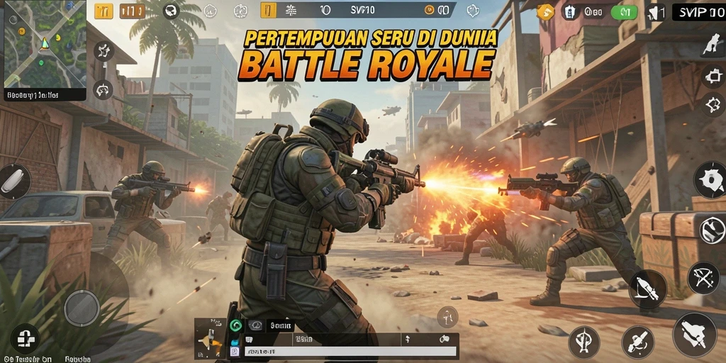 Gameplay intens di SVIP10 dengan pertarungan seru antar pemain.