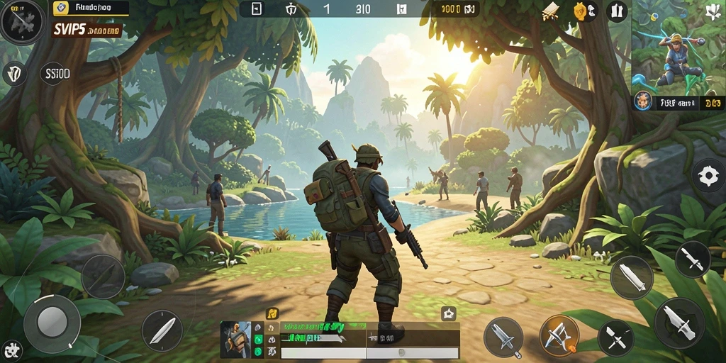 Tangkapan layar gameplay SVIP5 dengan suasana dunia terbuka yang menakjubkan.