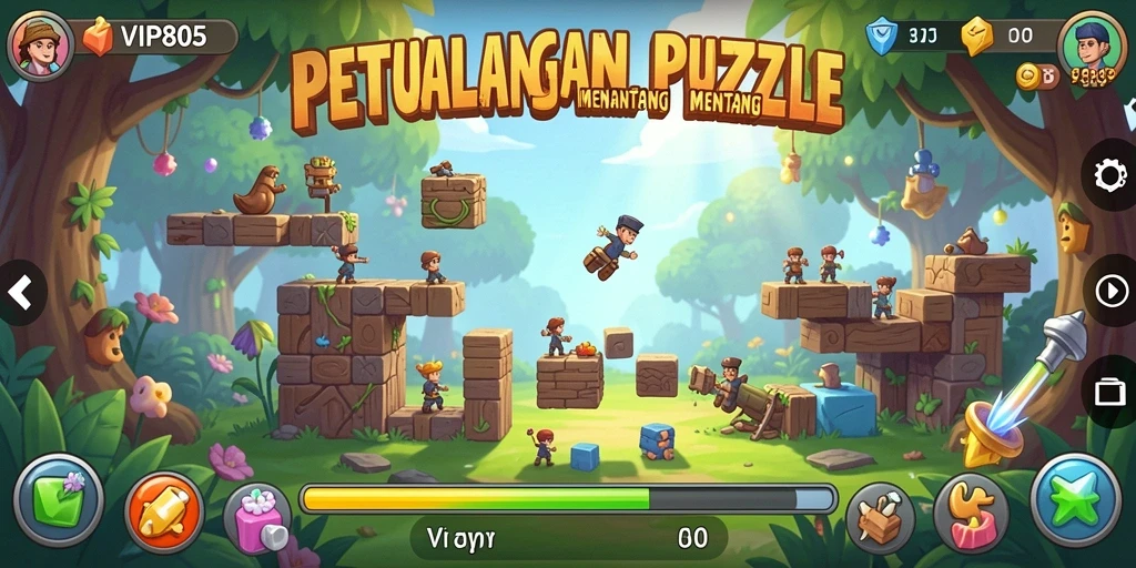 Gameplay menarik dari VIP805 dengan tantangan puzzle yang seru.